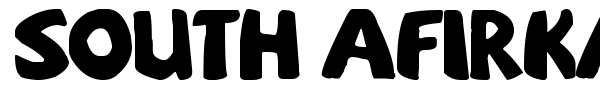 sOuTh Afirkas 2100 font preview